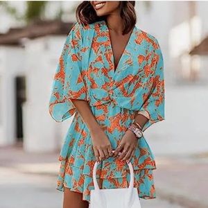 Boho floral summer dress